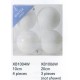 10 cm Shatterproof Baubles - White